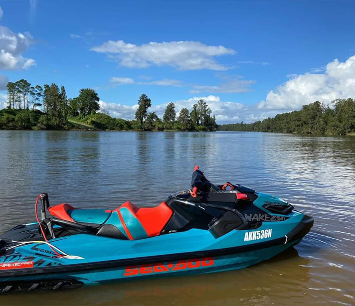 Repairs to marine vessel blue jetski