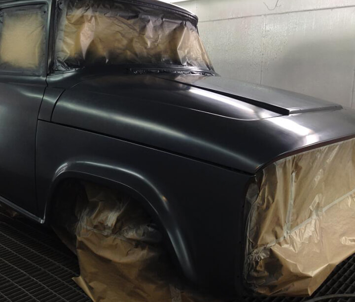 Ford pickup powder coating car restoration