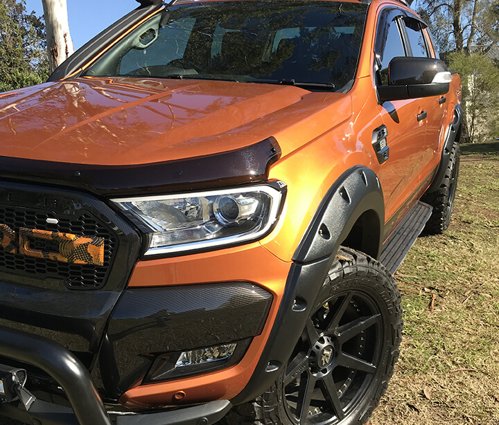 Hydro dipping car parts on Ford Ranger in Sydney