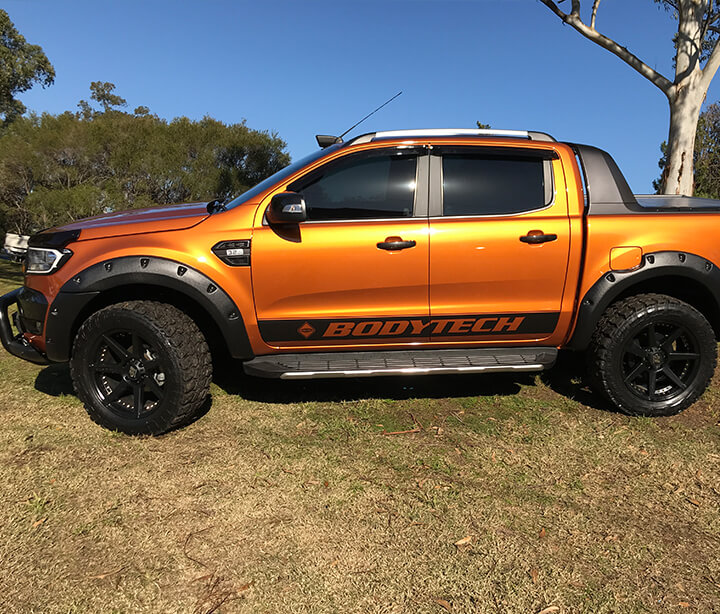 Ford Ranger with hydrographics and Bodytech branding on the side