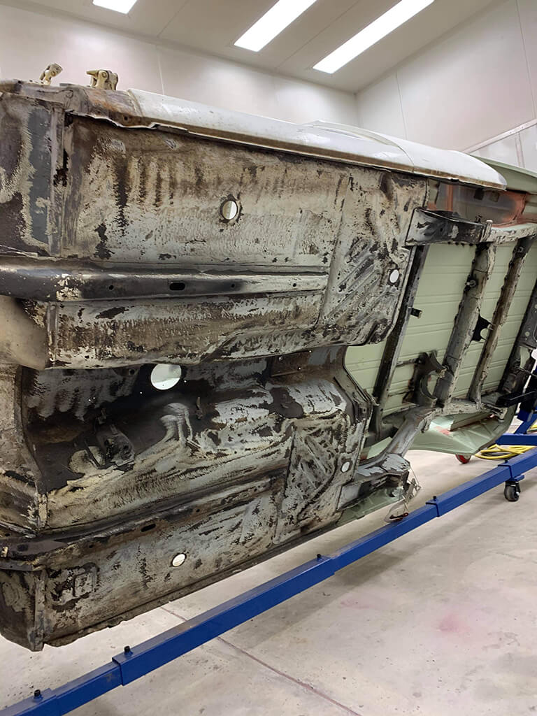 Car restoration sydney sand blasting