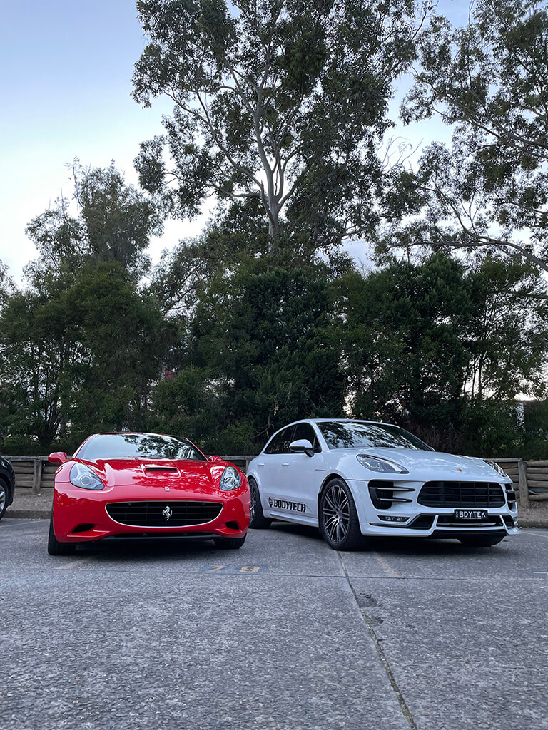 Ferrari Red White