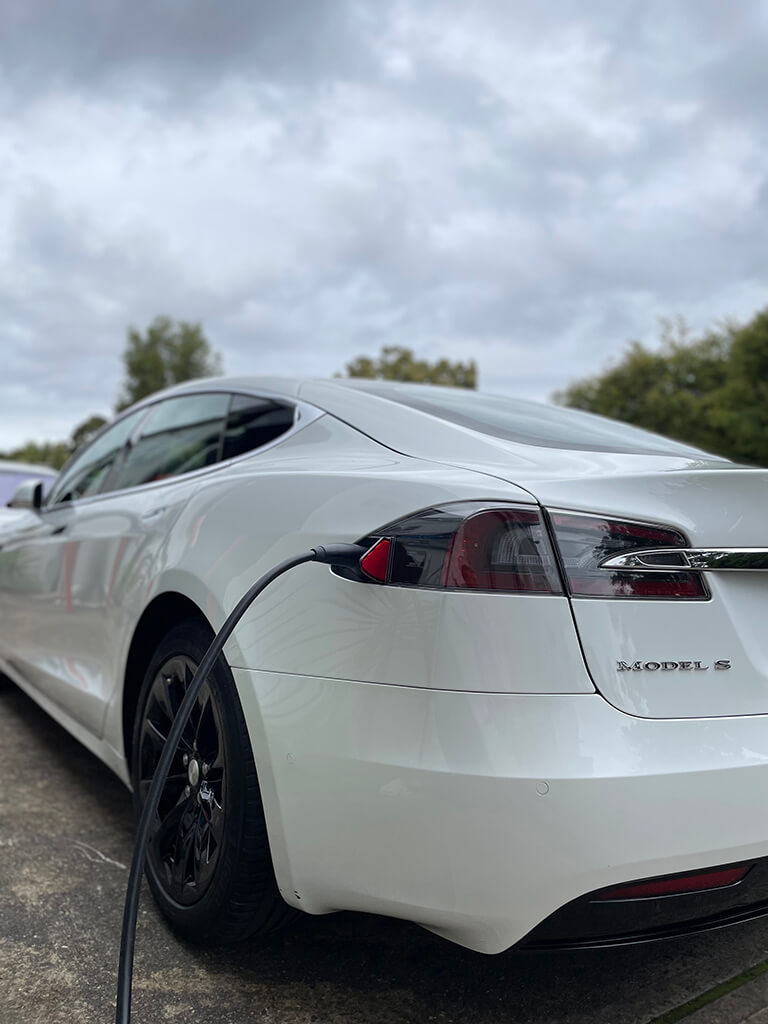 Tesla charging - smash repairs Tesla Sydney
