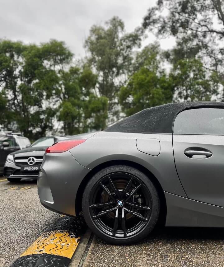 Grey BMW back side