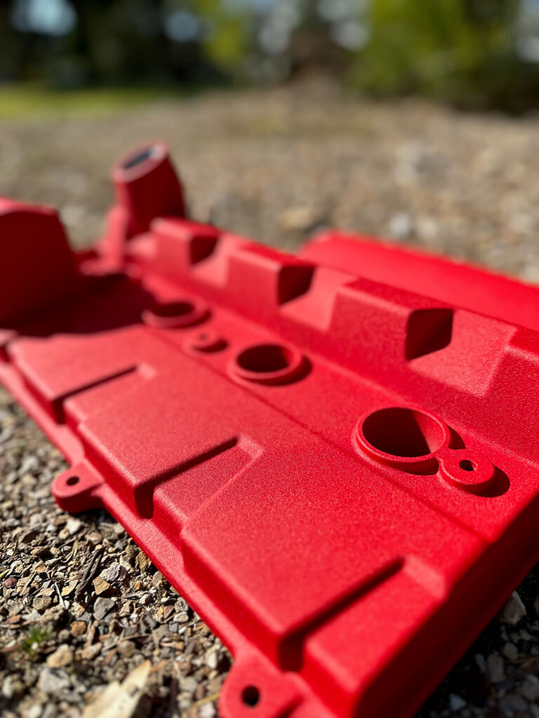 Powder Coating Red Parts 2