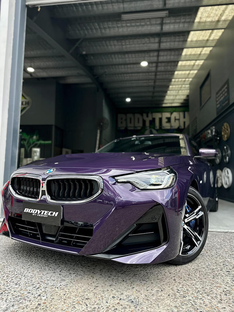 Smash Repairs and Spray Painting Purple BMW 3